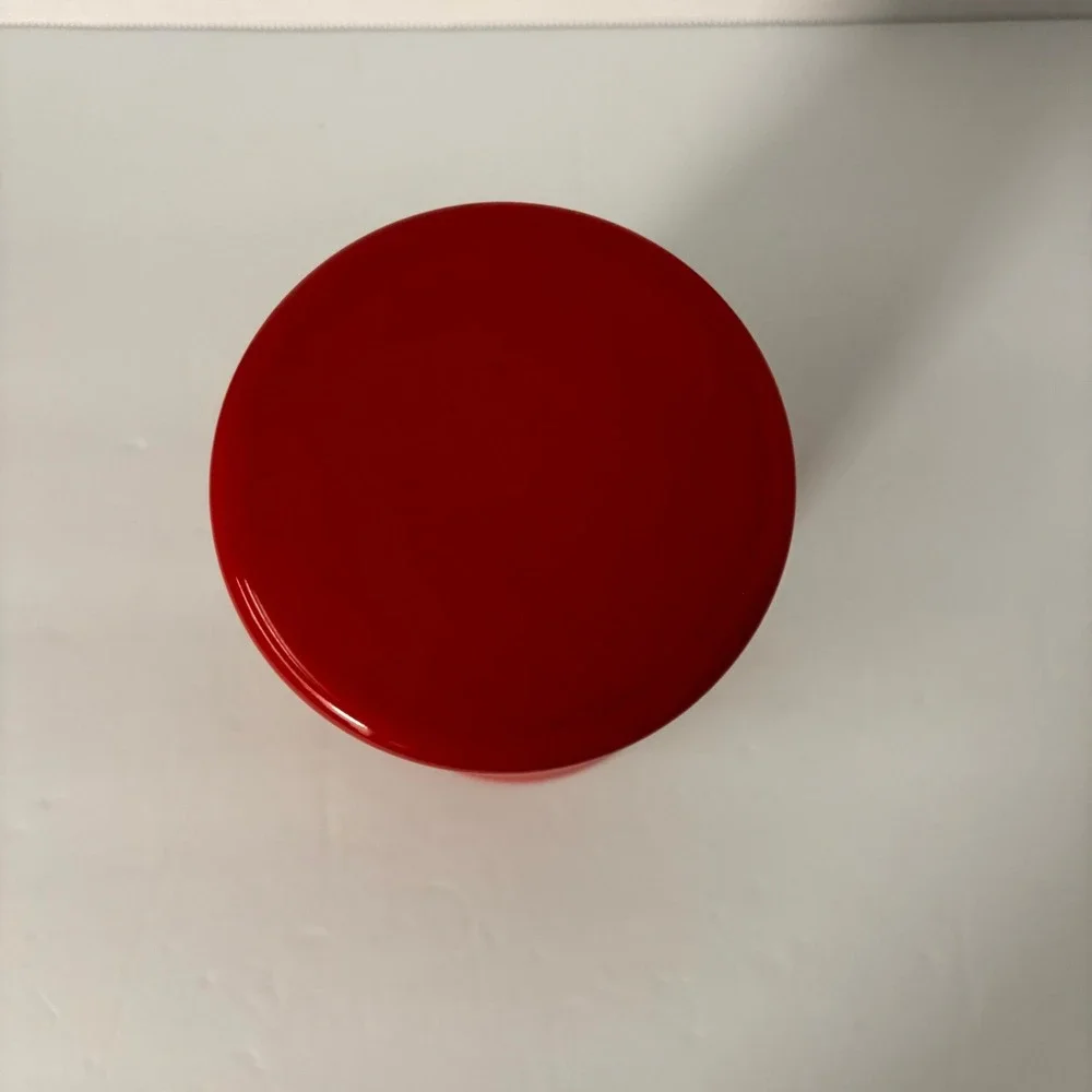 Red Art Glass Vase 8